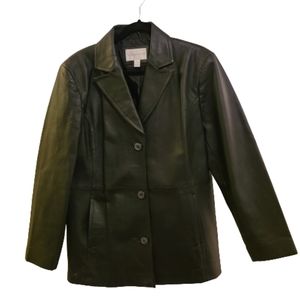 NEW Worthington 100% Leather Coat